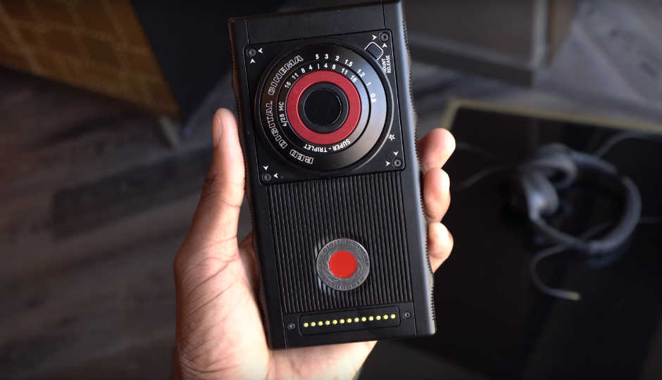 Red Hydrogen one with extra lenses