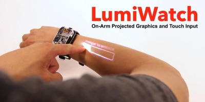 Lumiwatch: On-arm projected graphics and touch input